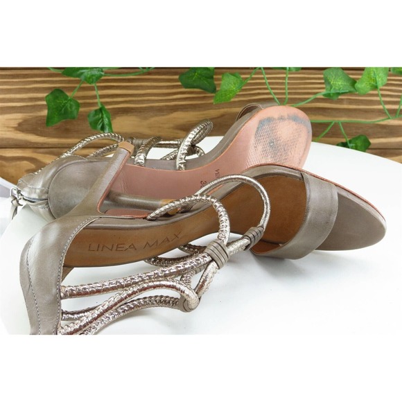 Linea Max Women Sz 36 M Brown Pump Leather Shoes‎ - Picture 7 of 10